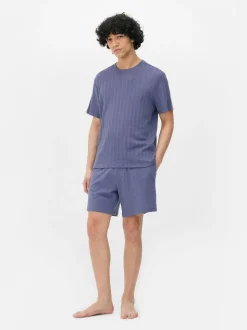 Żakardowa krótka piżama