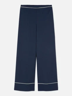 Żakardowe długie spodnie od piżamy