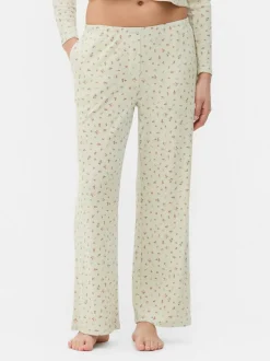 Ażurowy dół od piżamy z nadrukiem