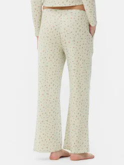 Ażurowy dół od piżamy z nadrukiem