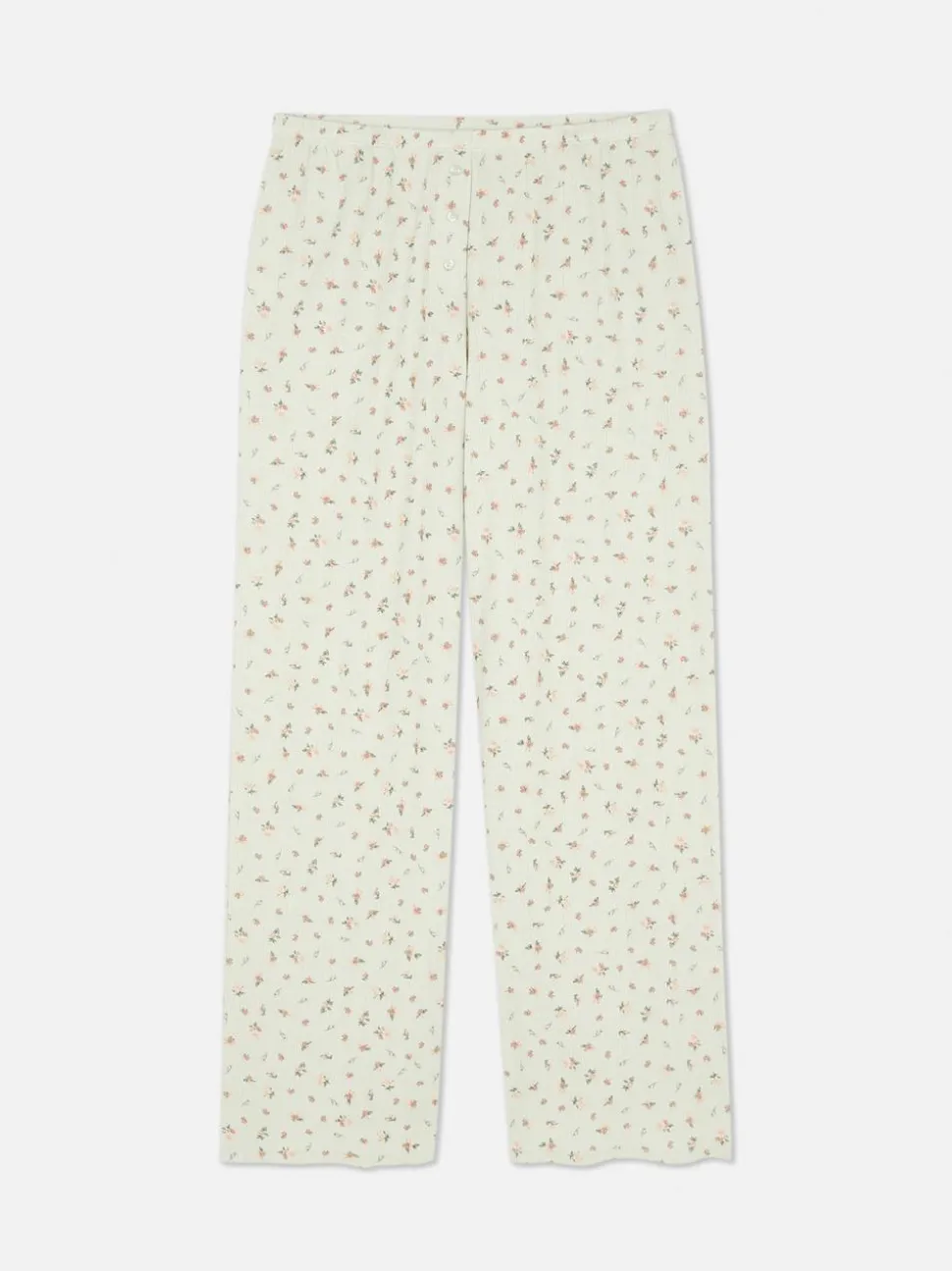 Ażurowy dół od piżamy z nadrukiem