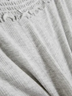 Ażurowy dół od piżamy z rozszerzanymi nogawkami