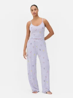 Ażurowy top od piżamy na ramiączkach Hello Kitty