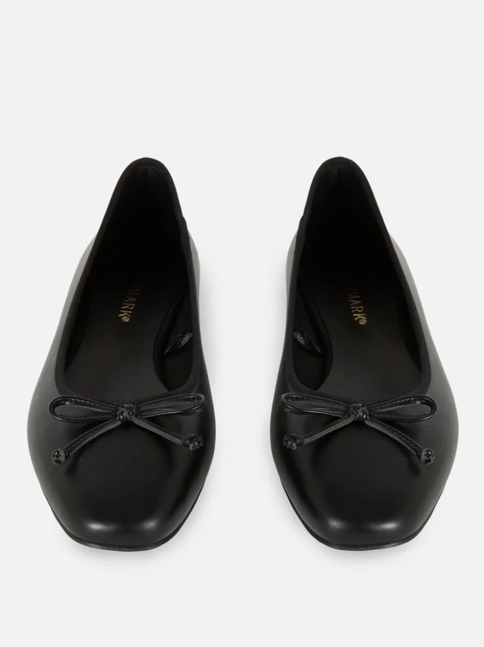 Baleriny na płaskiej podeszwie z kokardką