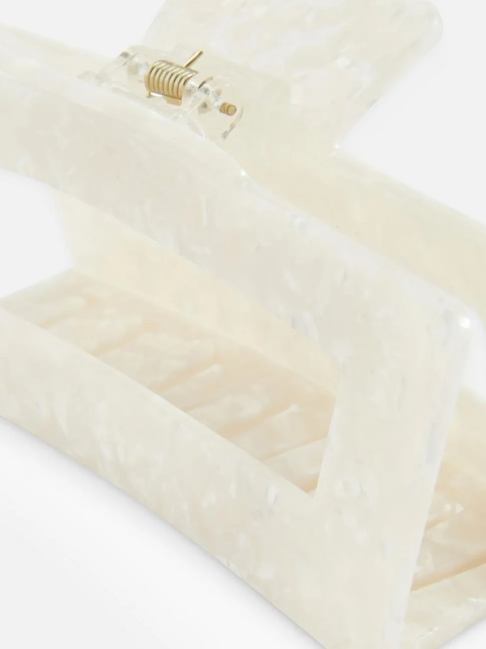 Bardzo duża prostokątna klamra do włosów