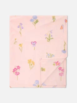 Bardzo miękka narzuta z nadrukiem w kwiaty PS...