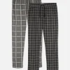 Bardzo miękkie legginsy w kratę, 2 pary