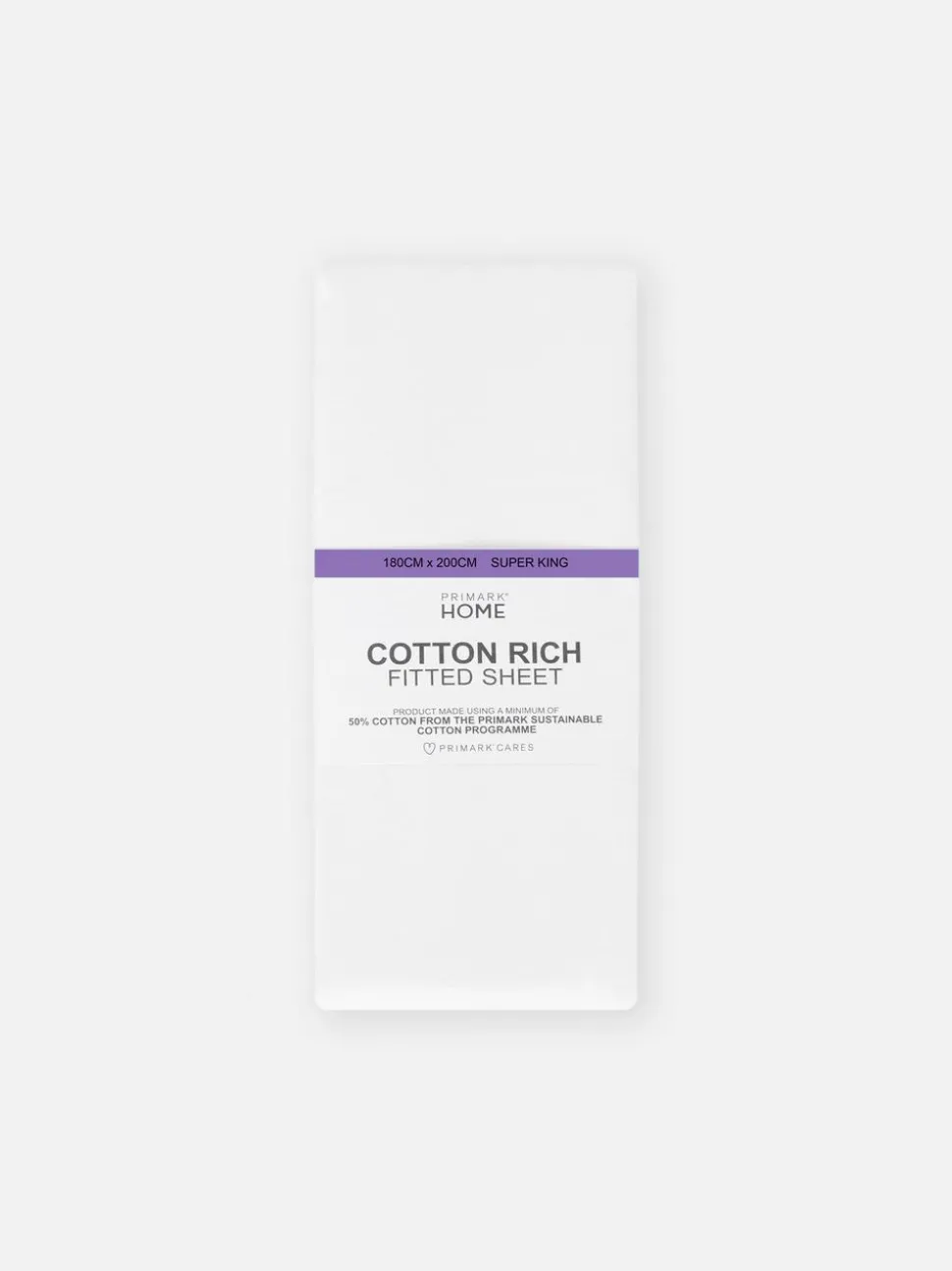 Bawełniane prześcieradło z gumką, rozmiar super king