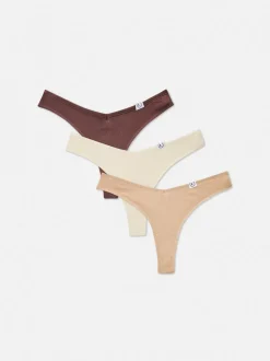 Bawełniane stringi, 3 pary