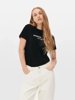 Bawełniany T-shirt z nadrukiem