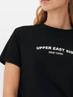 Bawełniany T-shirt z nadrukiem