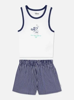 Bezrękawnik i szorty od piżamy z motywem Disneya