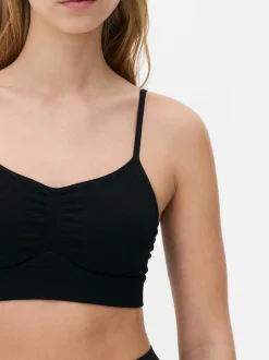 Bezszwowa braletka z dekoltem w serek