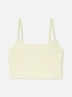 Bezszwowa koszulka od piżamy na ramiączkach