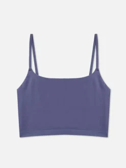 Bezszwowa koszulka od piżamy na ramiączkach