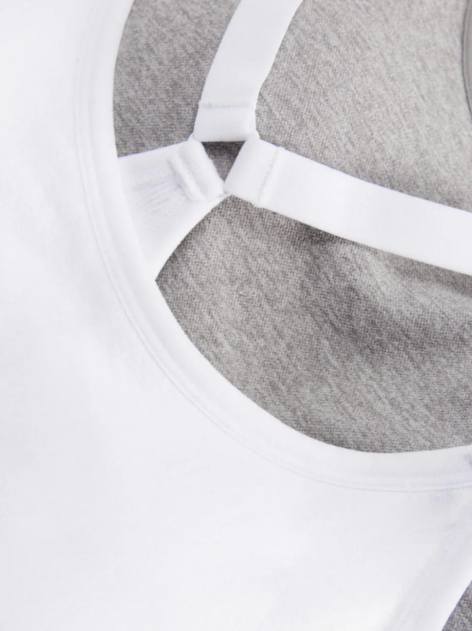 Bezszwowe biustonosze sportowe typu bokserki, 2 szt.