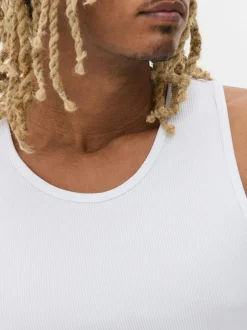 Bezszwowe prążkowane podkoszulki, 2 szt.