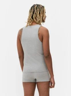 Bezszwowe prążkowane podkoszulki, 2 szt.