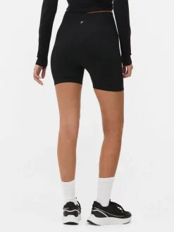 Bezszwowe szorty do jogi z wysokim stanem