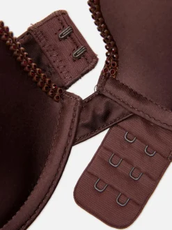 Biustonosz push-up ze sztucznymi klejnocikami