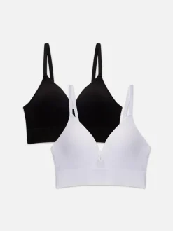 Biustonosze push-up bez fiszbin, 2 szt.