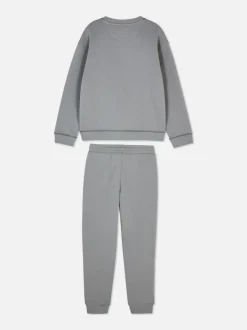 Bluza i spodnie dresowe ze sznurkiem w talii, zestaw
