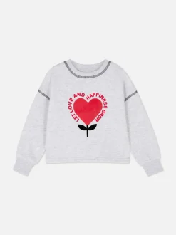 Bluza z flokowanym wzorem