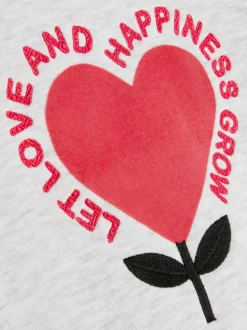 Bluza z flokowanym wzorem