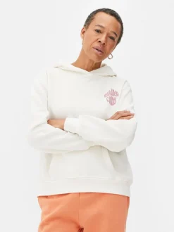 Bluza z kapturem, długim rękawem i nadrukiem