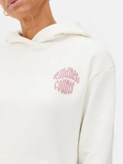 Bluza z kapturem, długim rękawem i nadrukiem