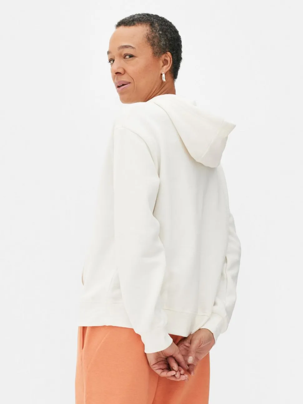 Bluza z kapturem, długim rękawem i nadrukiem