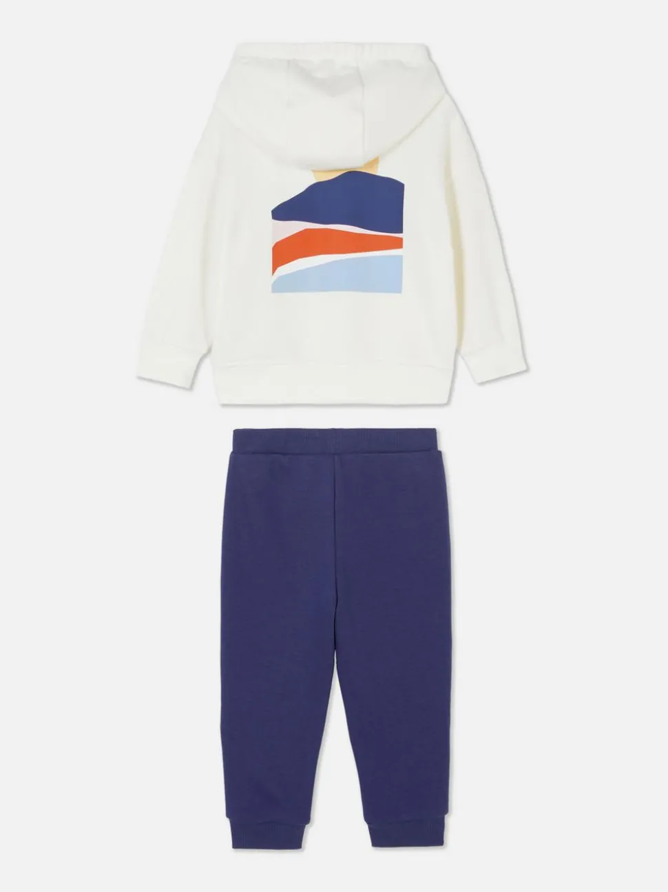 Bluza z kapturem i joggery z geometrycznym wzorem