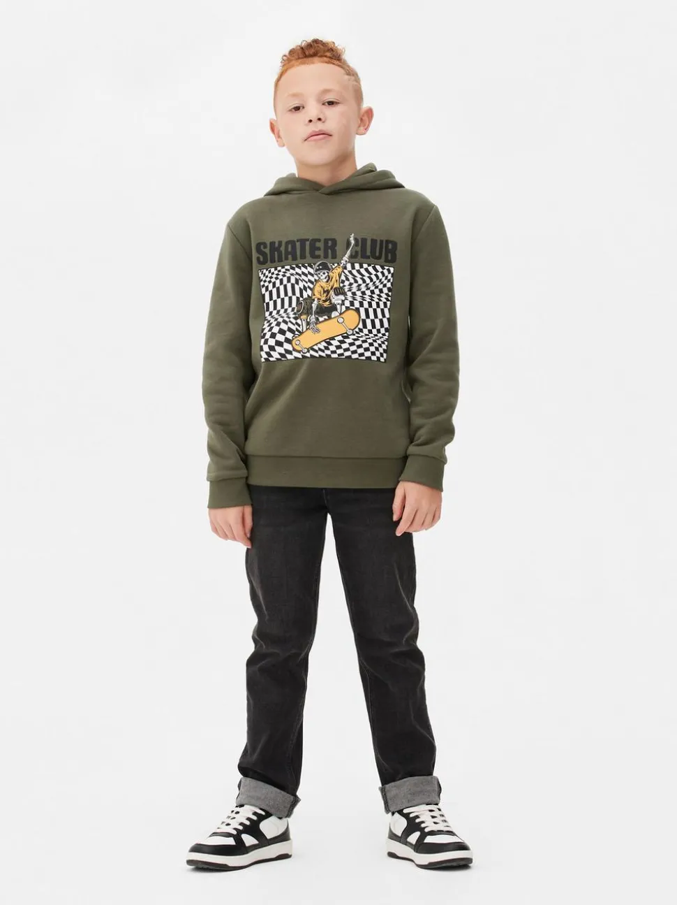 Bluza z kapturem i nadrukiem