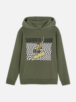 Bluza z kapturem i nadrukiem