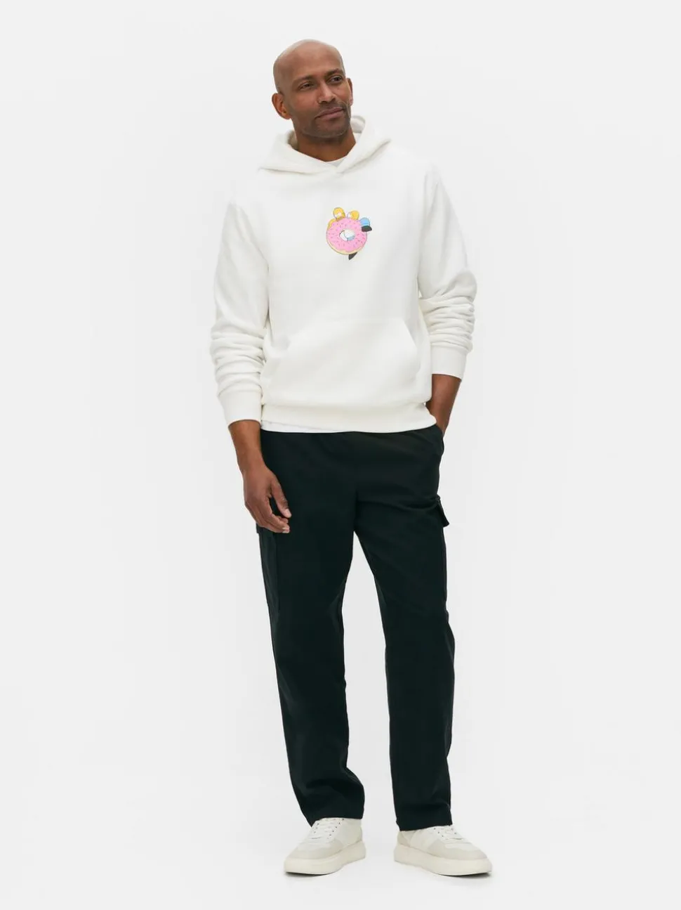 Bluza z kapturem z motywem pączka i Simpsonów