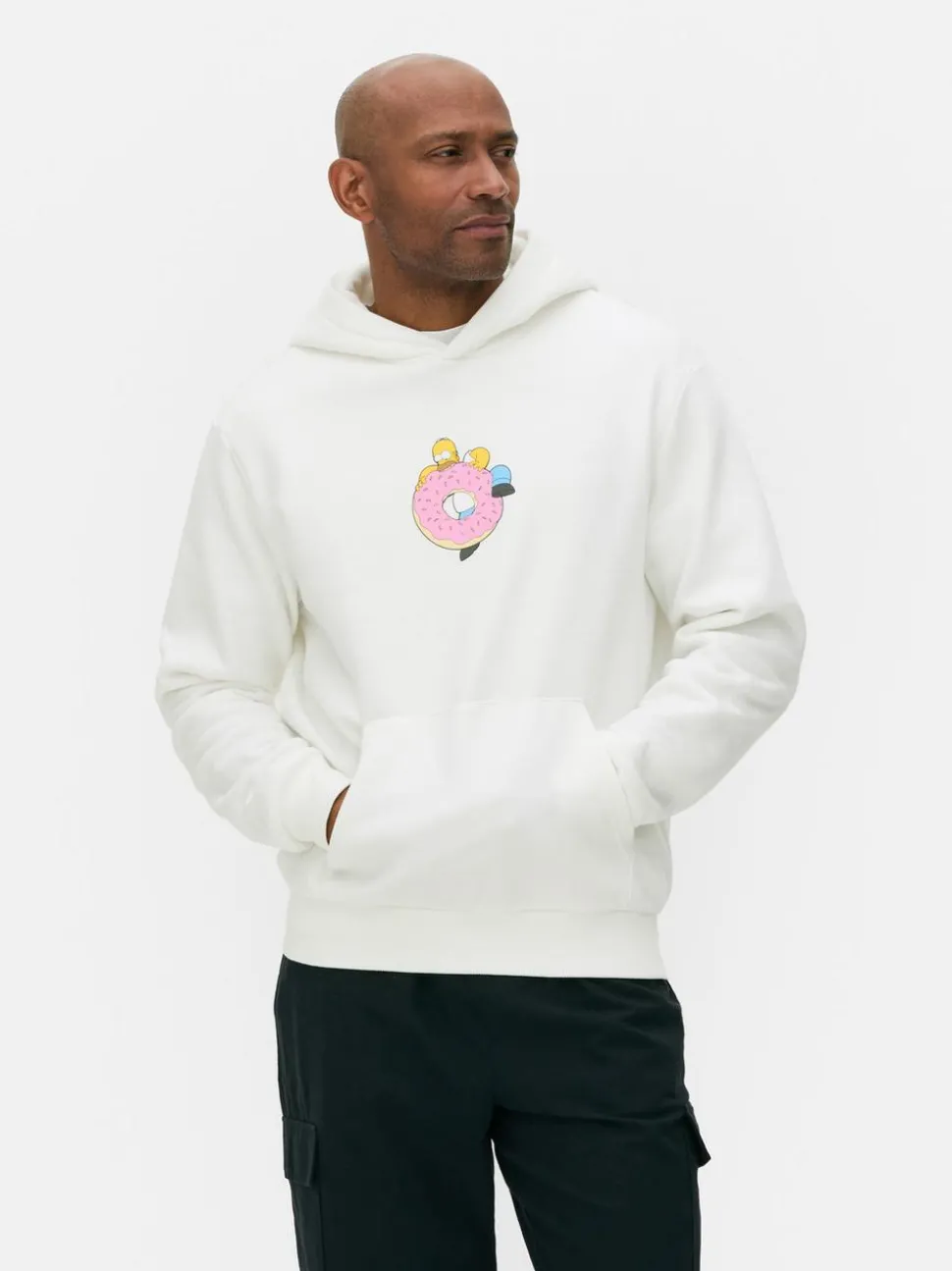 Bluza z kapturem z motywem pączka i Simpsonów