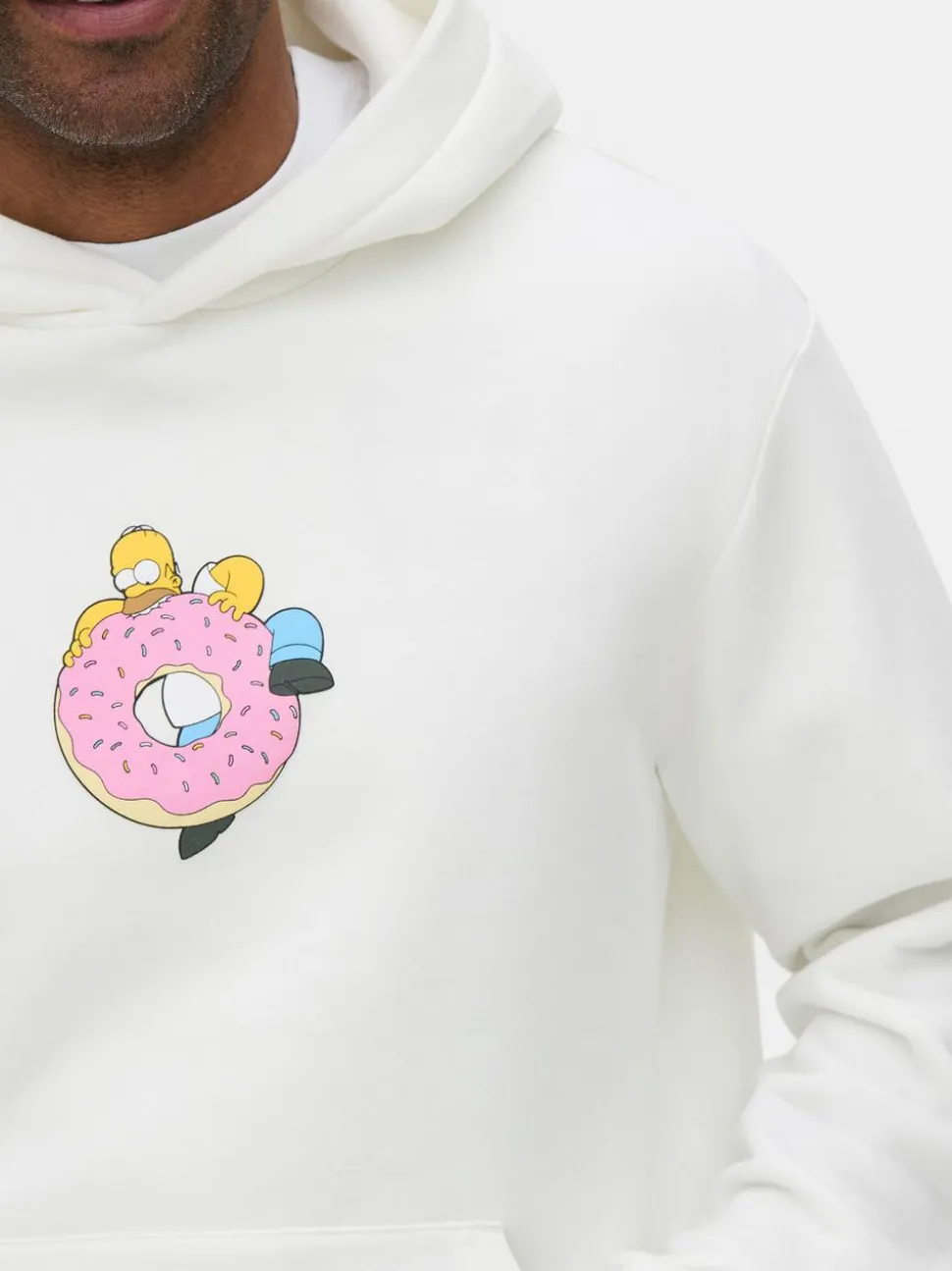 Bluza z kapturem z motywem pączka i Simpsonów