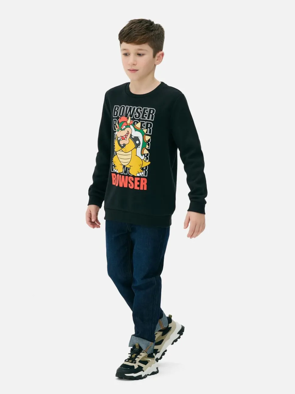 Bluza z motywem Bowsera z Super Mario