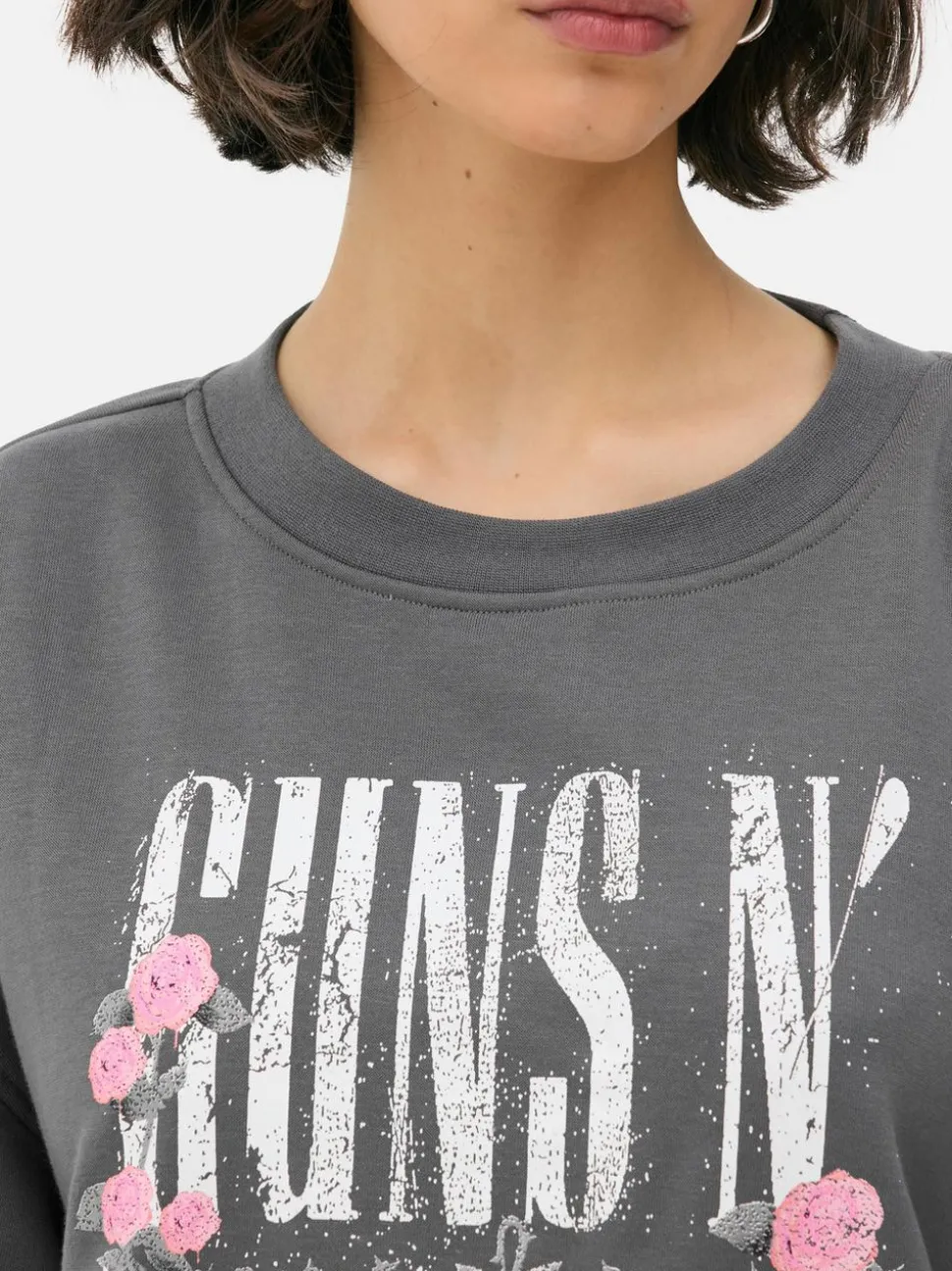 Bluza z nadrukiem Guns N’ Roses i efektem znoszenia