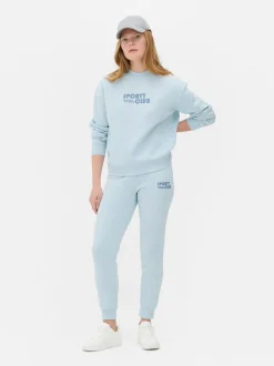 Bluza z okrągłym dekoltem i nadrukiem