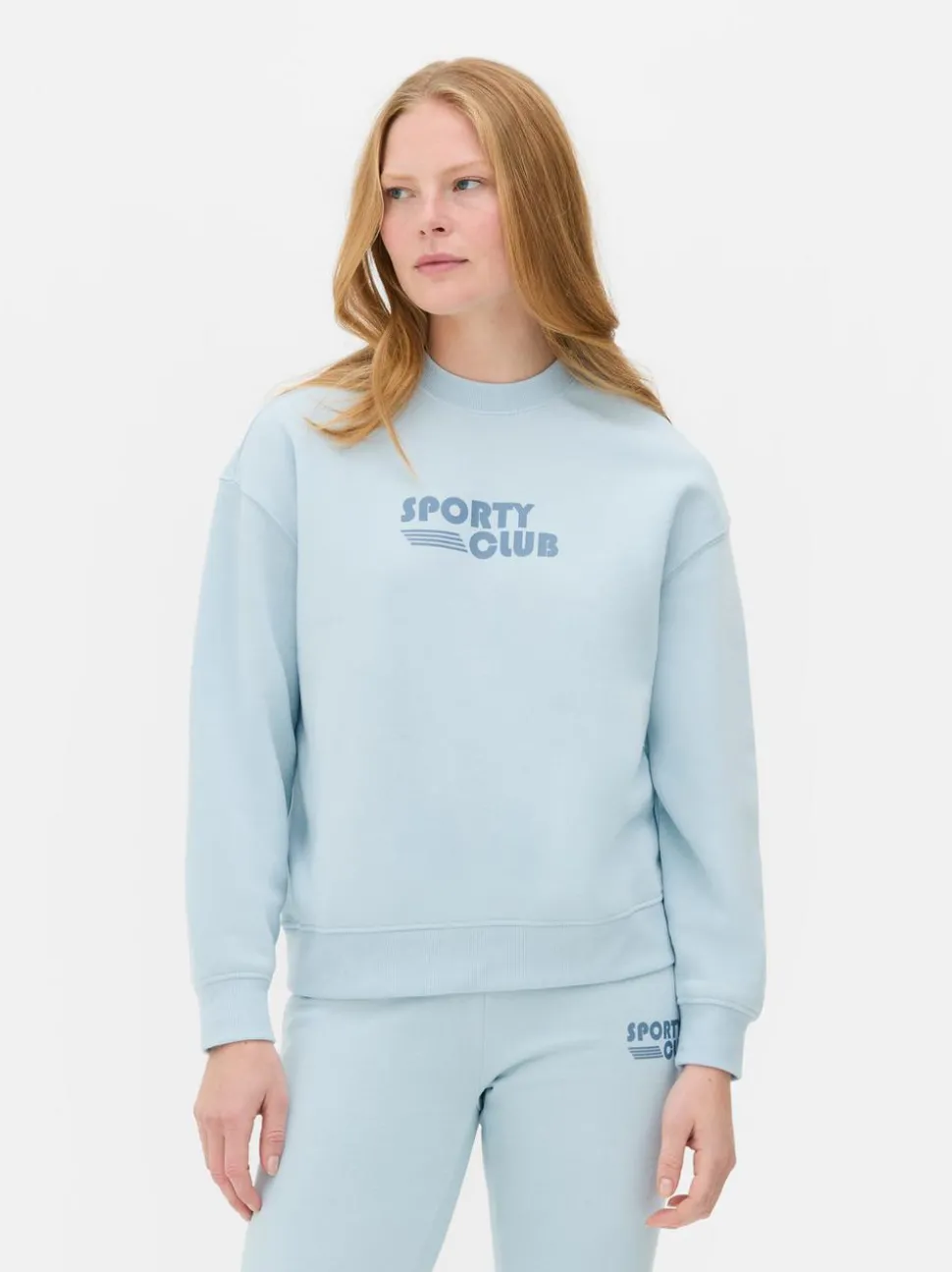 Bluza z okrągłym dekoltem i nadrukiem