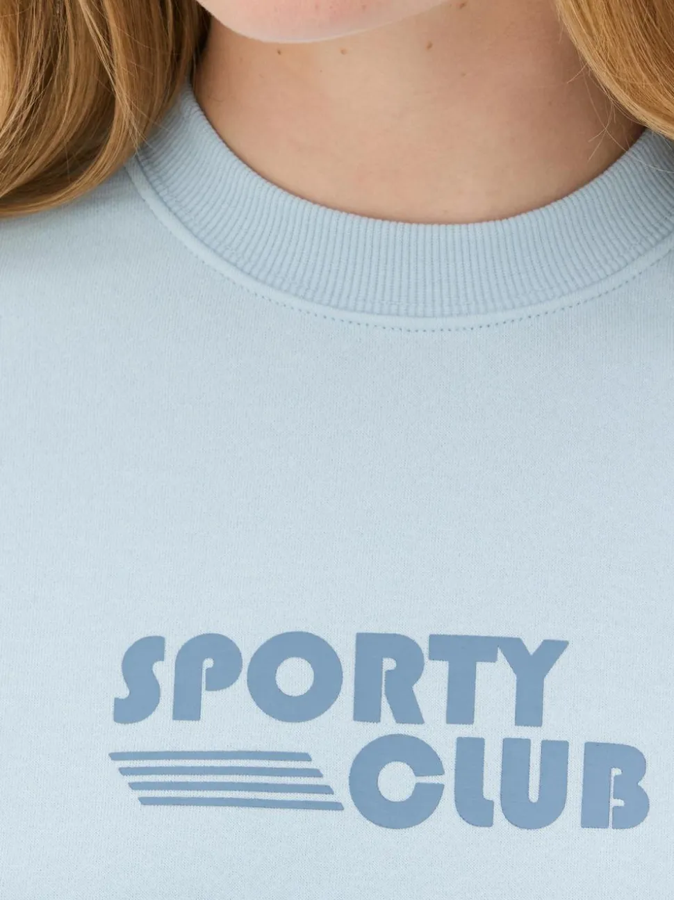 Bluza z okrągłym dekoltem i nadrukiem