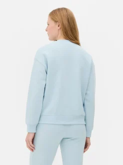 Bluza z okrągłym dekoltem i nadrukiem