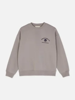 Bluza z okrągłym dekoltem i nadrukiem