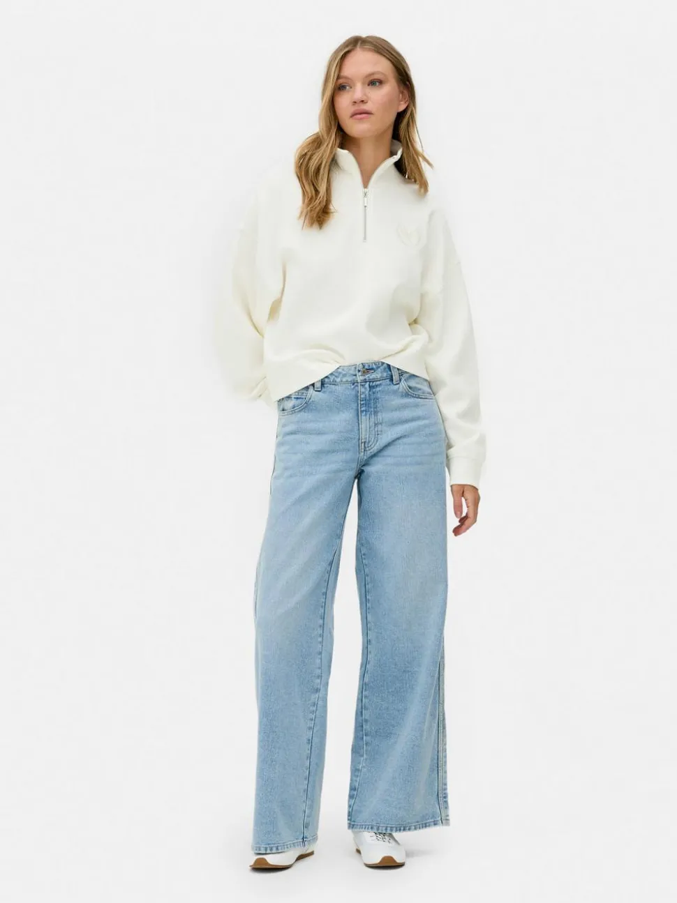 Bluza z suwakiem 1/2 o waflowej fakturze, do zestawu