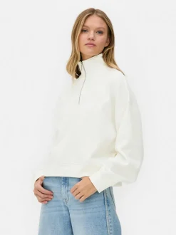 Bluza z suwakiem 1/2 o waflowej fakturze, do zestawu