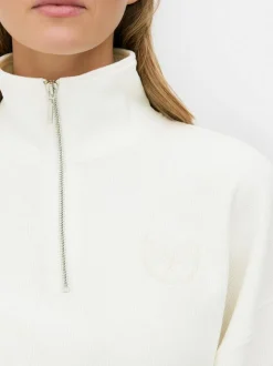 Bluza z suwakiem 1/2 o waflowej fakturze, do zestawu