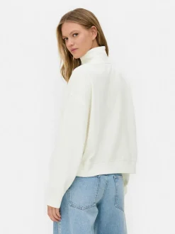 Bluza z suwakiem 1/2 o waflowej fakturze, do zestawu