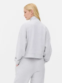 Bluza z suwakiem 1/2 o waflowej fakturze, do zestawu