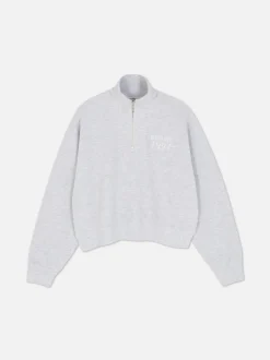 Bluza z suwakiem 1/2 o waflowej fakturze, do zestawu